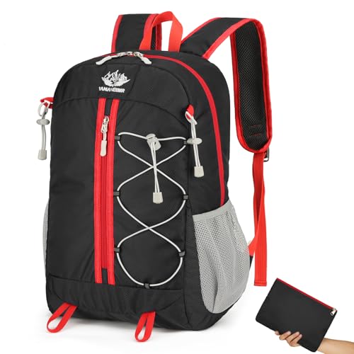 szyanlai Hiking Backpack for Men Women 30L Ultra Lightweight Foldable Waterproof Rucksack Back Pack Rucksack for Men Women Kids Camping Travel