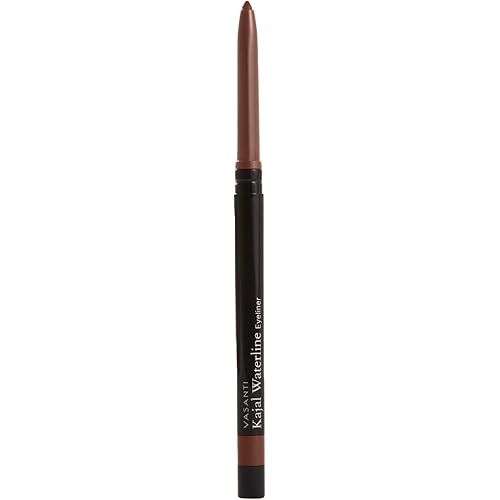 VASANTI Kajal Waterline Eyeliner Pencil (Hazel Brown) - Long lasting, Blendable, Safe for Sensitive Eyes, Waterline Eye Liner - Water resisitant & Smudge proof - Opthalmologist Approved and Tested