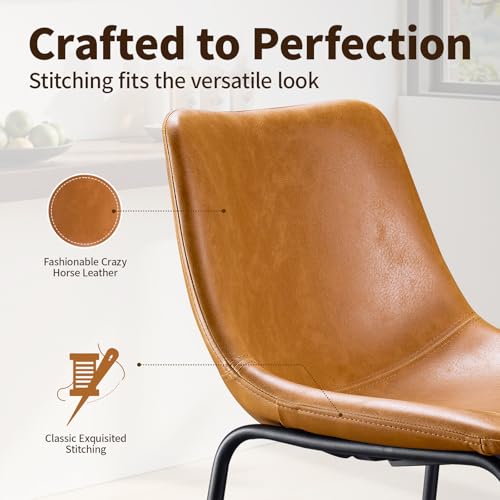 Image of STOOLINK 26 Inch Bar Stools Set of 2, Counter Height Barstools with Back