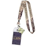 Harry Potter I Solemnly Swear That I Am Up to No Good Lanyard w/Badge Holder and Marauders Map Rubber Charm