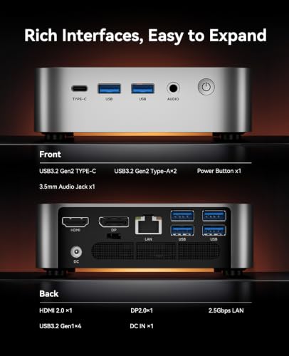 ACEMAGIC M1 Gaming Mini PC, Ryzen 7 7736U (8C/16T), 24GB RAM, 512GB SSD - image 6