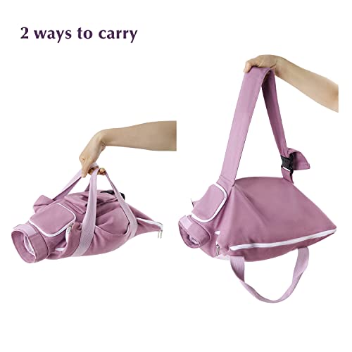 Cat Grooming Bag for Nail Trimming, Pet Grooming Hammock for Vet Visits, Adjustable Anti-Bite and Anti-Scratch Cats/Dogs Restraint Bag for Injection, Medicine Taking - Size S