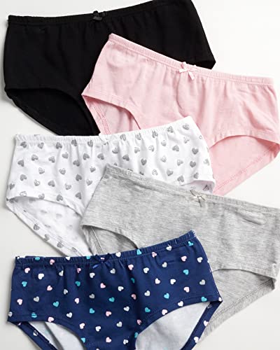 Rene Rofe Girls' Underwear – 10 Pack Stretch Soft Cotton Hipster Briefs Underwear - Panties for Girls (Size: 7-16)3