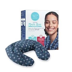Magic Bag Signature Edition Neck-to-Back Hot & Cold Compress, Hot/Cold Therapy for Neck and Shoulder Pain Relief, Awarded with the Family-Tested, Family-Approved Seal, Cordless