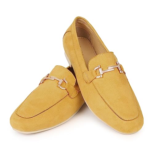 YOHO Bliss Comfortable Slip On Formal Loafer for Women | Stylish Fashion Moccasins Range | Cushioned Footbed Finish | Flexible | Style & All-Purpose | Formal Office Wear Shoe Deal