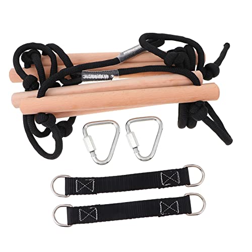 BESPORTBLE Wooden Climbing Ladder for Outdoor Swing Recreation Supplies Beech Plaything for Boys and Parent Bonding