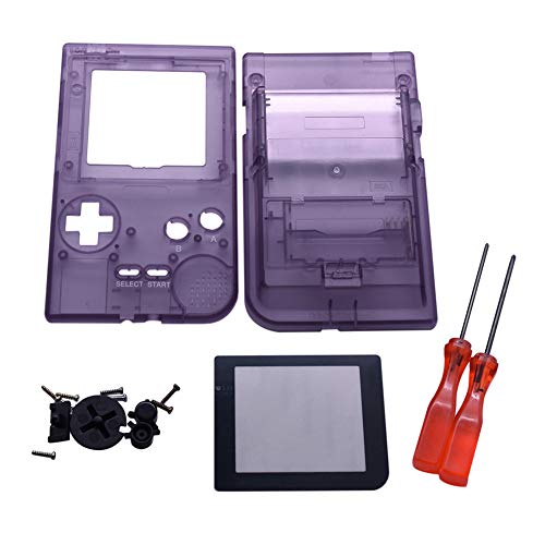 Xingsiyue Remplacement Plein Boîtier Coquille Couvrir Cas Pièces de Réparation Ensemble w/Objectifs&Tournevis pour Nintendo Gameboy Pocket GBP Console Cover