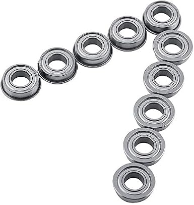 QUARKZMAN F605ZZ Flanschlager 5x14x5 Mm – Doppelt Abgeschirmt, Chromstahl, 4 Stück, ABEC1, Für Motoren, Drucker & Getriebe QUARKZMAN F605ZZ Flanschlager 5x14x5 Mm – Doppelt Abgeschirmt, Chromstahl, 4 Stück, ABEC1, Für Motoren, Drucker & Getriebe