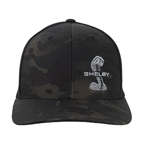 Shelby Flex Fit Ripstop Hat - Camo - Officialy Licensed Shelby® Product - Adjustable, One-Size Fits All - Crease Protection and Higher Moisture Wicking Performance Cover