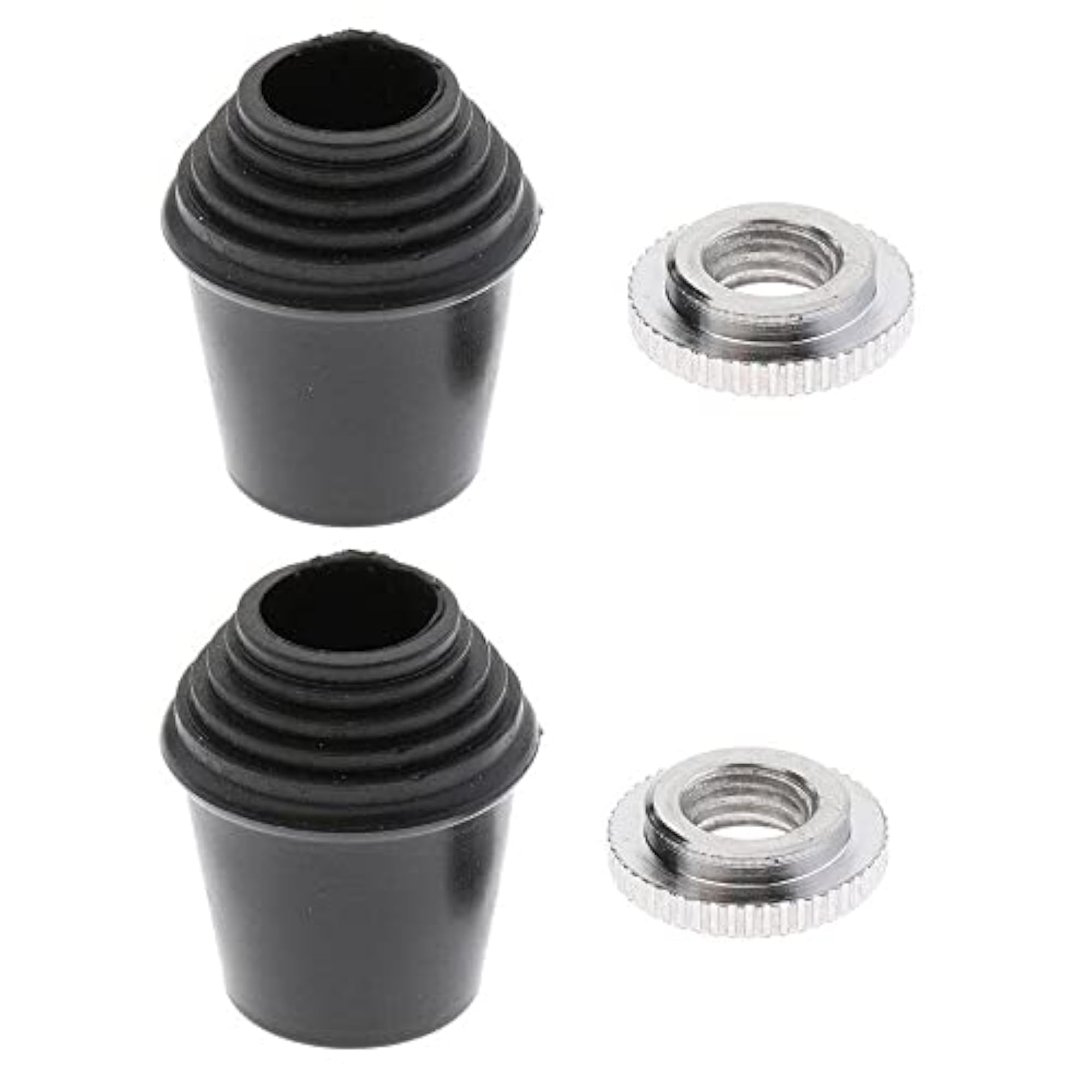 2pcs/set Threaded Bass Drum Spur Rubber Feet