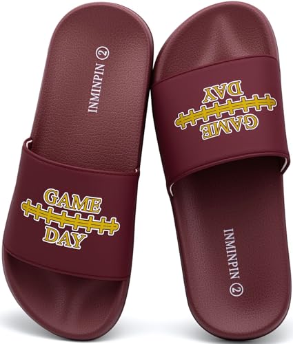 Image of INMINPIN Kids Boys Girls Ball Sprots Slides Sandals Ultra Comfortable Beach Pool Shower Shoes House Slide Indoor Outdoor for Sports Fan