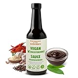 Physician In The Kitchen Vegan Worcestershire Sauce,10Oz, Fish Free, Plant Based Gluten Free Worcestershire Sauce, Low Sodium, Sweet & Tangy Marinade, Sauce For Meals