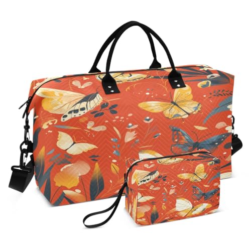 Sac de sport papillons aquarelle pour les séances de fitness et escapades week-end