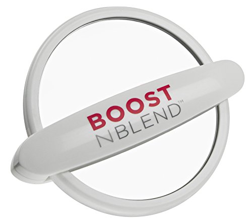 BOOST N BLEND Medium Brown Women's Hair Loss Concealer with magnifying mirror - Thumbnail 4
