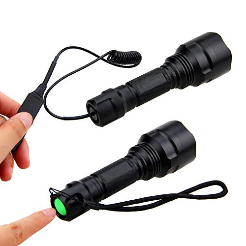 Lampe Torche Rouge WESLITE – Zoomable, 600 Lumens, Pour Chasse/Astronomie