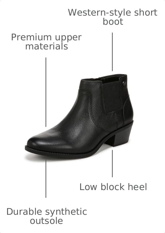 Image of Vionic Women's Ankle Bootie Finn - Comfortable Short Boots with Zipper Closure and Built in VIO Motion Technology, Providing Arch Support, Stability, Flexibility, and Cushioning, Sizes 5-12