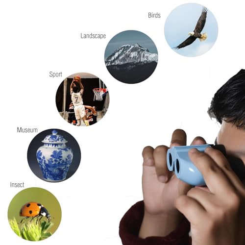 Binoculares compactos 6X18 ligeros para adultos y niños miniatura 6
