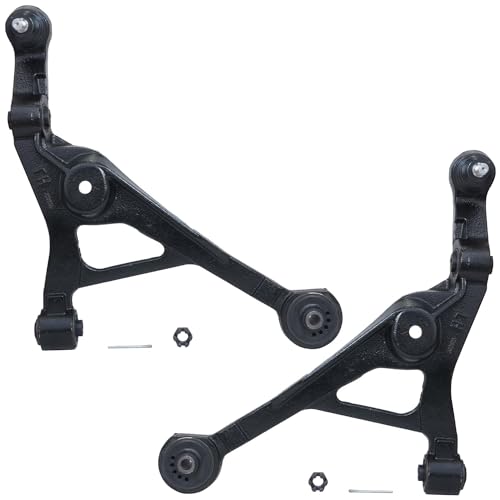 Image of Detroit Axle - Front End 8pc Suspension Kit for Chrysler Sebring Cirrus Dodge Stratus Plymouth Breeze, 2 Lower Control Arms w /Ball Joints 4 Outer & Inner Tie Rods 2 Sway Bar Links Replacement