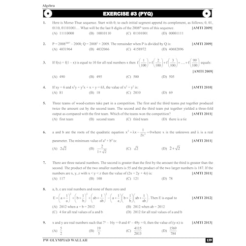 Image of PW Olympiad Wallah Classes 8-10 The Math Olympiad Launchpad by Rishi Joshi Sir and Vivek Bansal Sir | Ideal For SASMO, NMTC, Maths Kangaroo, AMC, IOQM Foundation Exams | With PYQs