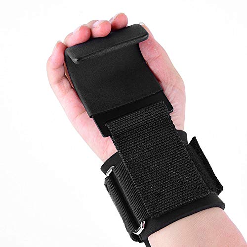 Wrist Wrap, Andoer Ganchos para levantamento de peso de levantamento de peso para exercícios de giná