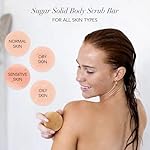 Kitsch Exfoliating Sugar Body Scrub Bar - For Smooth, Hydrated & Glowing Skin | Sugar Soap for Men & Women | All Natural and Vegan - Made in USA - 4 oz - Image 3