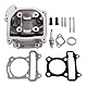 GOOFIT 47mm Big Bore Zylinder Kit Zylinderköpfe Ersatz für GY6 80CC 139QMB ATV Scooter Moped Motor Scooter Mofa Kart