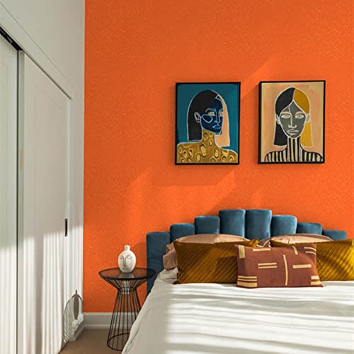 Abyssaly Orange Peel And Stick Wallpaper Removable Self Adhesive Wallpaper 15.7" X 118" Embossed Silk Textured Wallpaper Home Decorativon For Cabinet Countertop Wall Stickers Shelf Liner Paper #TOP2