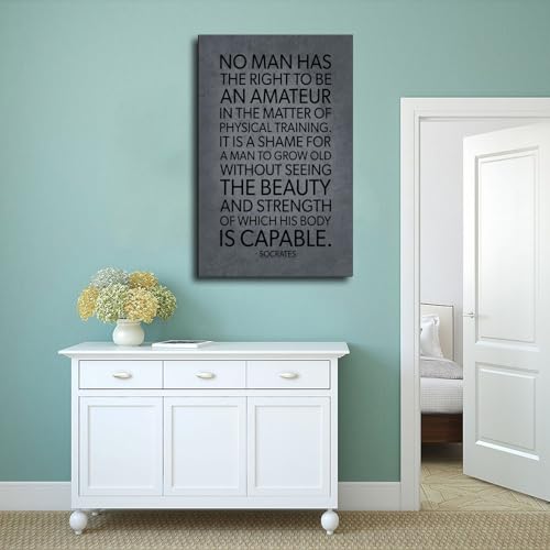 Socrates toile citation entraînement pour cultiver la force d'esprit au quotidien