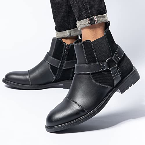 Image of Arkbird Chelsea Ankle Boots for Men Genuine Leather Oxford Casual and Formal Dress Boot