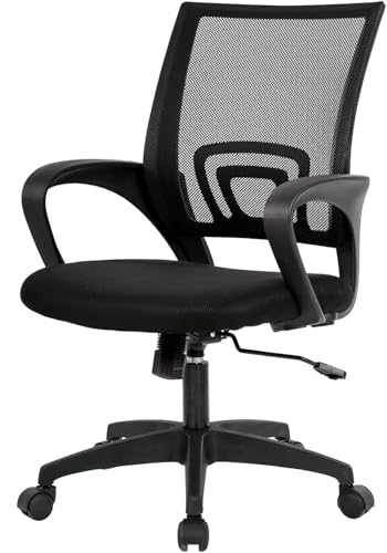 10% off - BestOffice | Ergonomic Office Chair | Mid-Back Swivel Desk Chair | Breathable Backrest & Lumbar...