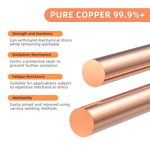 Kwokwei CR-3 2Pcs Pure Copper Round Rod thumb #3
