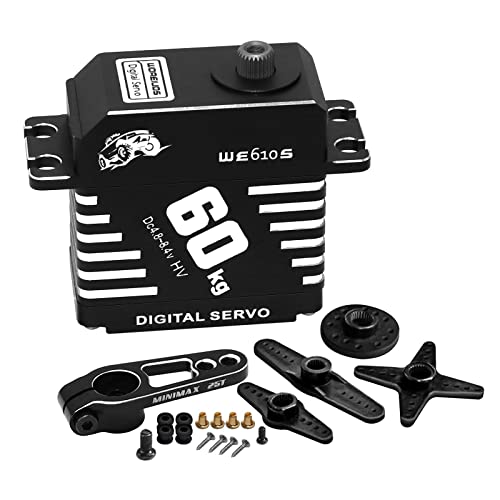 Woaeiuos WO-020 Baja Servo 60Kg Rc Digital Servo, 8.4V Waterproof Full Metal Servo For 1/10 1/8 1/5 Redcat Hpi Baja 5B Ss Rc Car Rc Crawler Robot Boat thumb #5