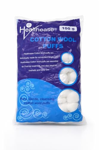 Healthease 100 g Cotton Wool Puffs