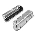 Speedmaster PCE314.1083.11 Compatible with Ford SB 289 302 351 Windsor Polished Ribbed Aluminum Valve Covers - Tall w/Hole