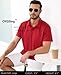 OYGSieg 5 Pack Polo Shirts for Men Quick Dry Short Sleeve T-Shirts Performance Mens Golf Shirts for Work Athletic D XL