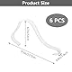 Niuhong 6 Pcs Sandale Display Halter Transparente Acryl Organisch Schuh Halterung Klare Sandalen Ständer Sandals Schuhe Präsentation Elastische Schuhvitrine Schuh Stand Unterstützt (A)