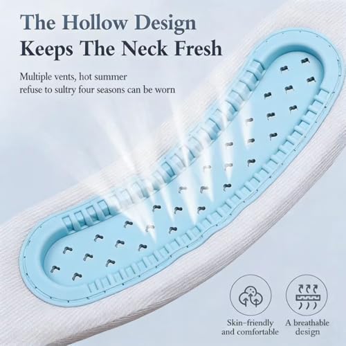 Image of Neck Brace Support Cervical Collar Silicone Posture Corrector for Men and Women Relieves Discomfort in The Neck and Shoulders Caused by Prolonged Work(Blue)