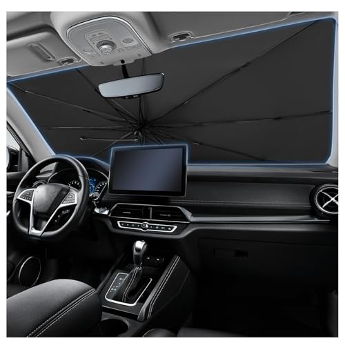 Umbrella Sun Shade for Car Windshield,2025 Upgrade Car Windshield Sun