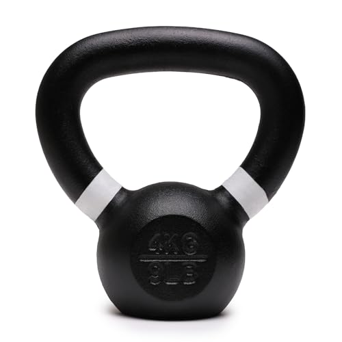 NORTHERN Kettlebells Weights Cast Iron Workout Equipment for Home Gym Fitness Strength Training Cardio Toning Muscle Growth & Exercise Easy-Grip Handle 2kg 4kg 6kg 8kg 10kg 12kg 16kg 20kg 24kg 28kg