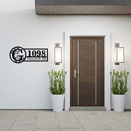 Custom House Number Address Sign Personalized Metal Address Plaque Personalized Metal Sign Personalized Metal Outdoor Address Name Sign Outdoor Sign Housewarming Gift Wall Mounted Sign #TOP1