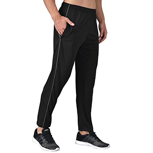 Image of eKools� Plain Trackpants for Men | Plain Trackpants | Basic Trackpants | Two Side Pockets with One Zip Pocket for Phone | 100% Cotton | Men's Trackpants (Pack of 2)