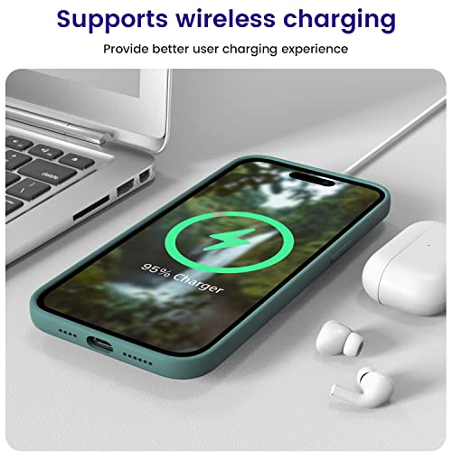 Otofly Designed For Iphone 14 Pro Max Phone Case, Silicone Shockproof Slim Thin Phone Case For Iphone 14 Pro Max 6.7 Inch (Pine Green) #TOP6