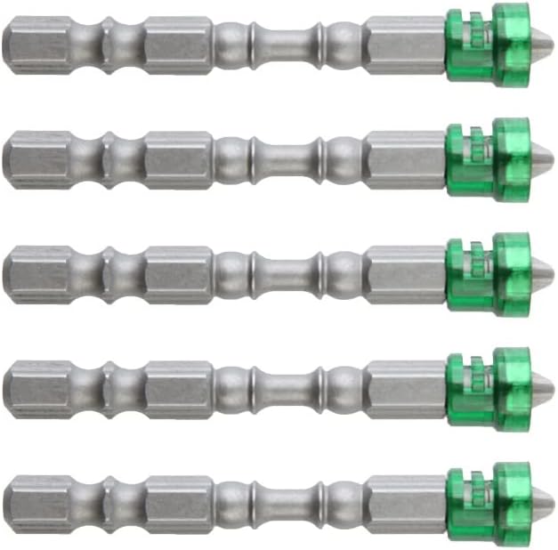 5Pcs Magnetic Alloy Steel Screwdriver Bit Set, Cross Hex Shank Tool Kit for Decoration, Household, Electronic