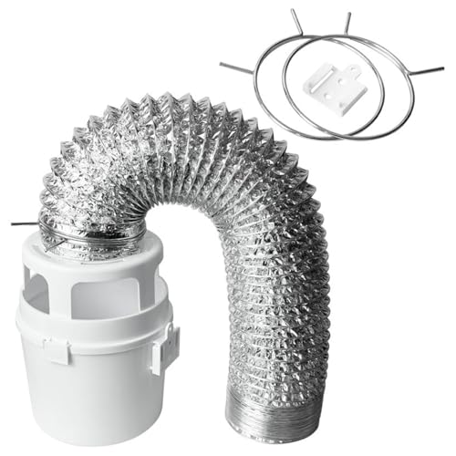 Kit de ventilación para secadora de interior con manguera y cubo de filtro de agua