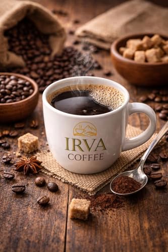 Image of IRVA Irish Indulgence Velvet Noir | Premium Irish Flavoured Instant Coffee (Non-Alcoholic) | Freeze-Dried Granules | Velvety Smooth, Creamy Indulgence with Rich Aroma | Perfect for Hot & Cold Coffee | Cafe-Style Experience at Home | 100 g | Makes 40-50 Cups