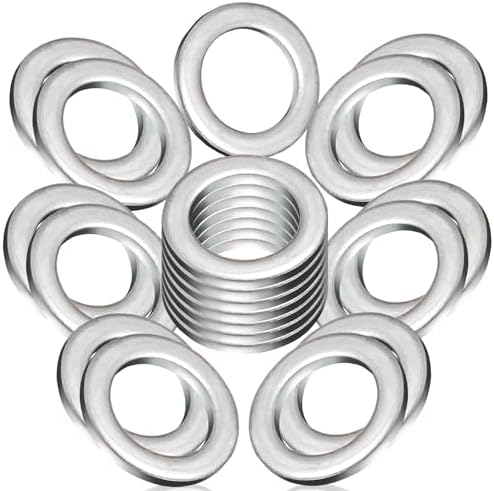 20-Pack 14mm Oil Drain Plug Gasket Crush Washers - Premium Seal Replacement for Mazda 2/3/5/6, CX-3/CX-30/CX-5/CX-7/CX-9, MPV, MX-5/MX-6, RX-7/RX-8 (Fits OEM #9956-41-400), by DCWecher