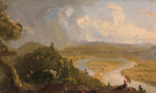 Esquisse vue depuis le mont Holyoke Cole toile murale pour habiller un grand mur