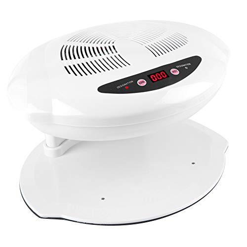 Nail Dryer - Hot & Cold Air Nail Dryer, Warm-Cool Nail Polish Drying Fan Manicure Tool, Nail Lamp, Professional Nail Art Tools Accessories (White)