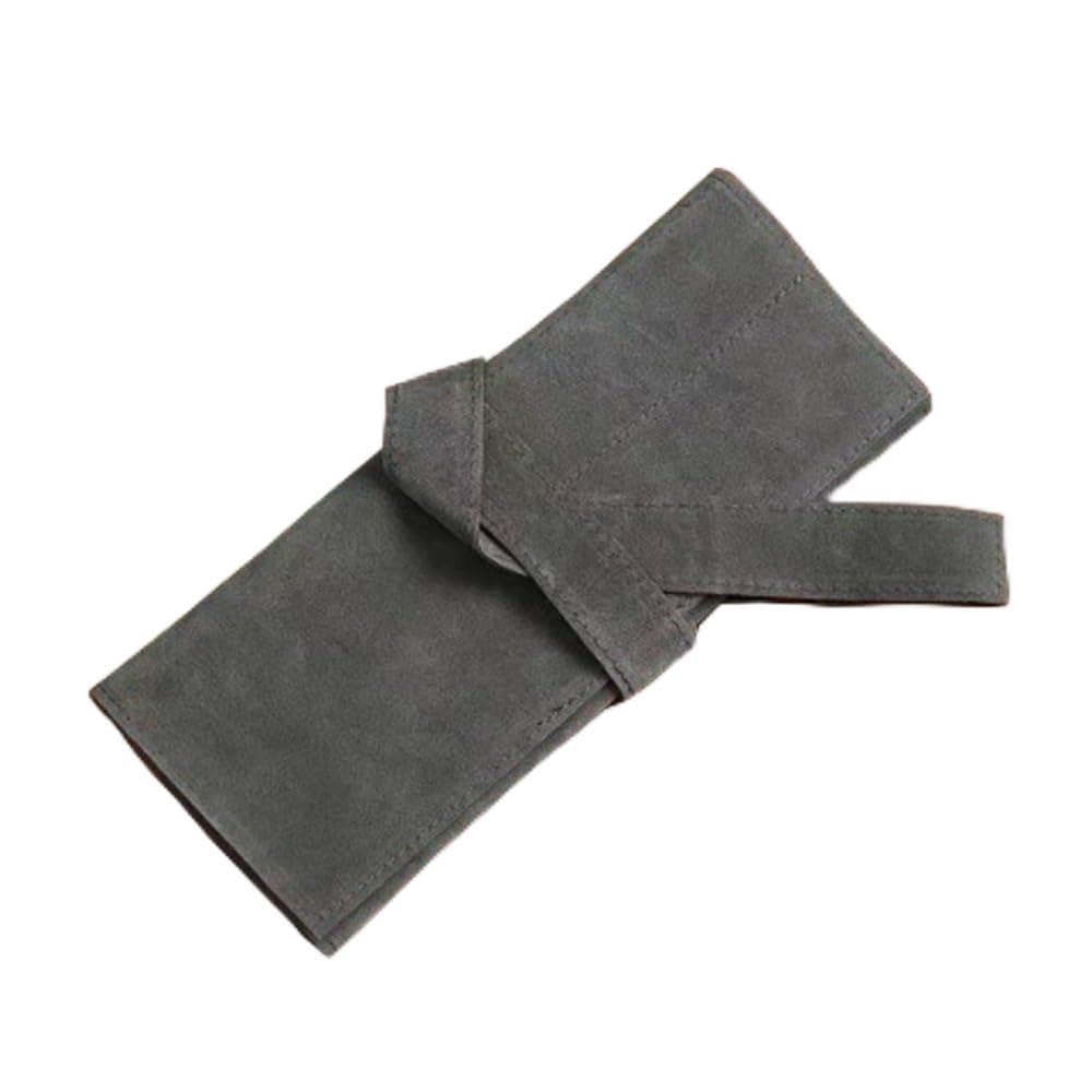 Tijeras, Bolsa Enrollable for Tijeras, Funda Profesional de PU for salón peluquería, Soporte for Corte Pelo, Bolsa for (Azul, 1 Unidad)(Gray,2PCS)