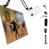 Kunstprojektionslampe, wasserdichtes Skizzieren auf Einer Zeichentafel, tragbare Projektoren zum Zeichnen, intelligente Sketcher-Projektoren für Kinder und Erwachsene(White,0.6m)